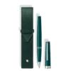 Set con roller PIX Deep Green y estuche para 1 bolígrafo Montblanc Envelope.