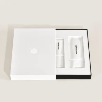 Set con roller PIX Deep Green y estuche para 1 bolígrafo Montblanc Envelope.