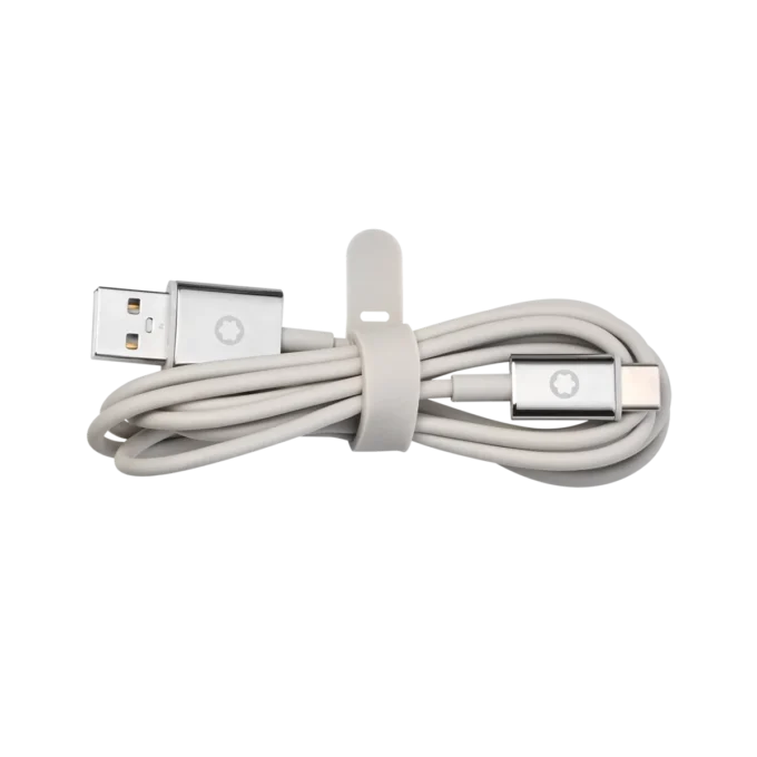 Set de viaje gris para los auriculares Montblanc MB 01