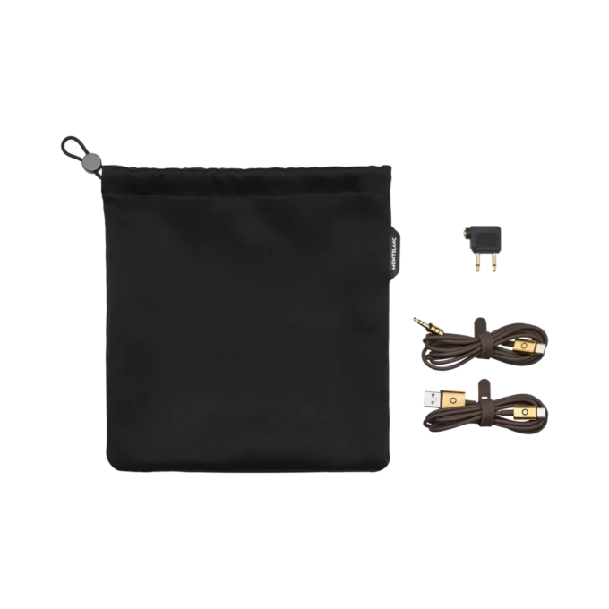 Set de viaje marrón para los auriculares Montblanc MB 01